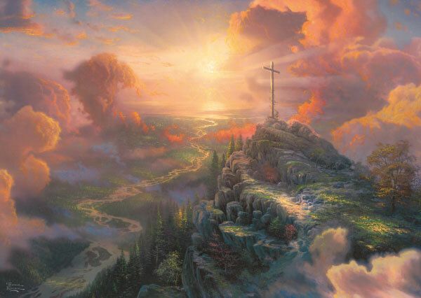 59679_Thomas_Kinkade_Studios_Das_Kreuz_Puzzle_1000_Teile_Landschaft_Himmel_Sonne_Wolken_72ppi_Motiv