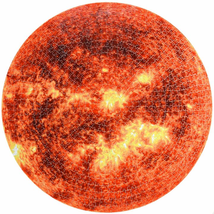 BlueKazooCircularOrangeSunSolarSystemJigsawPuzzle_1800x1800