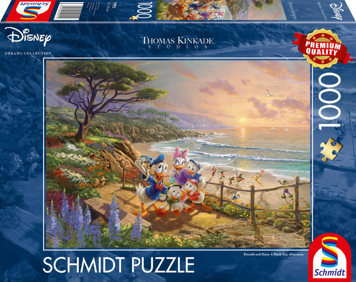 59951_Thomas_Kinkade_Studios_Disney_Dreams_Collection_Donald_and_Daisy_A_Duck_Day_Afternoon_Puzzle_1000_Teile_72ppi_Packshot-007e0e03