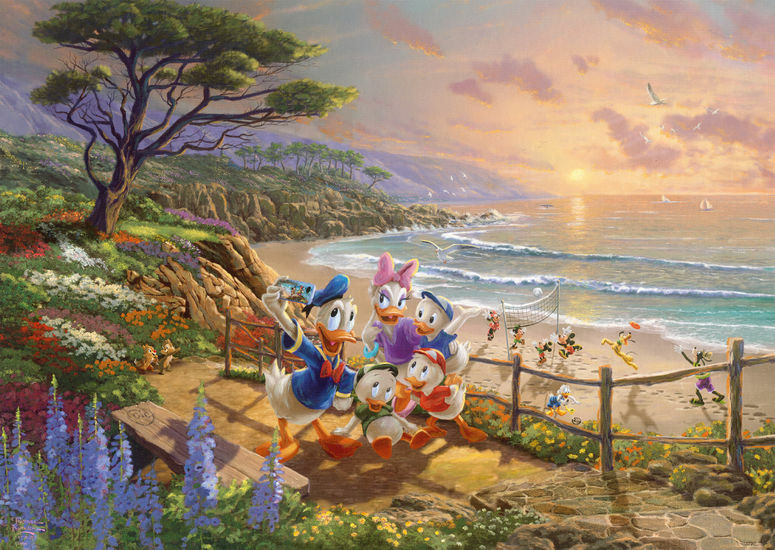 59951_Thomas_Kinkade_Studios_Disney_Dreams_Collection_Donald_and_Daisy_A_Duck_Day_Afternoon_Puzzle_1000_Teile_72ppi_Motiv-9e862d26