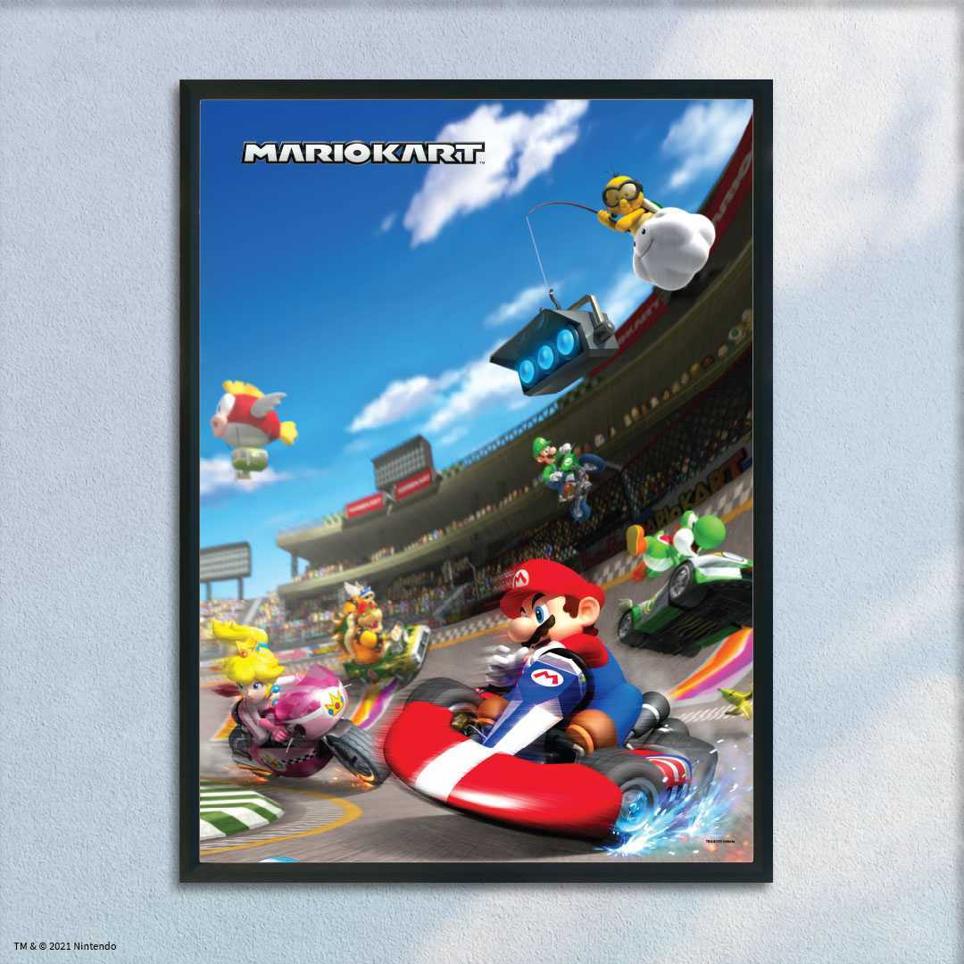 Mario-Kart-1000k-PZ-framed-graphic