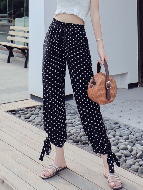 New-Arrival Lantern Pants Women's Polka 