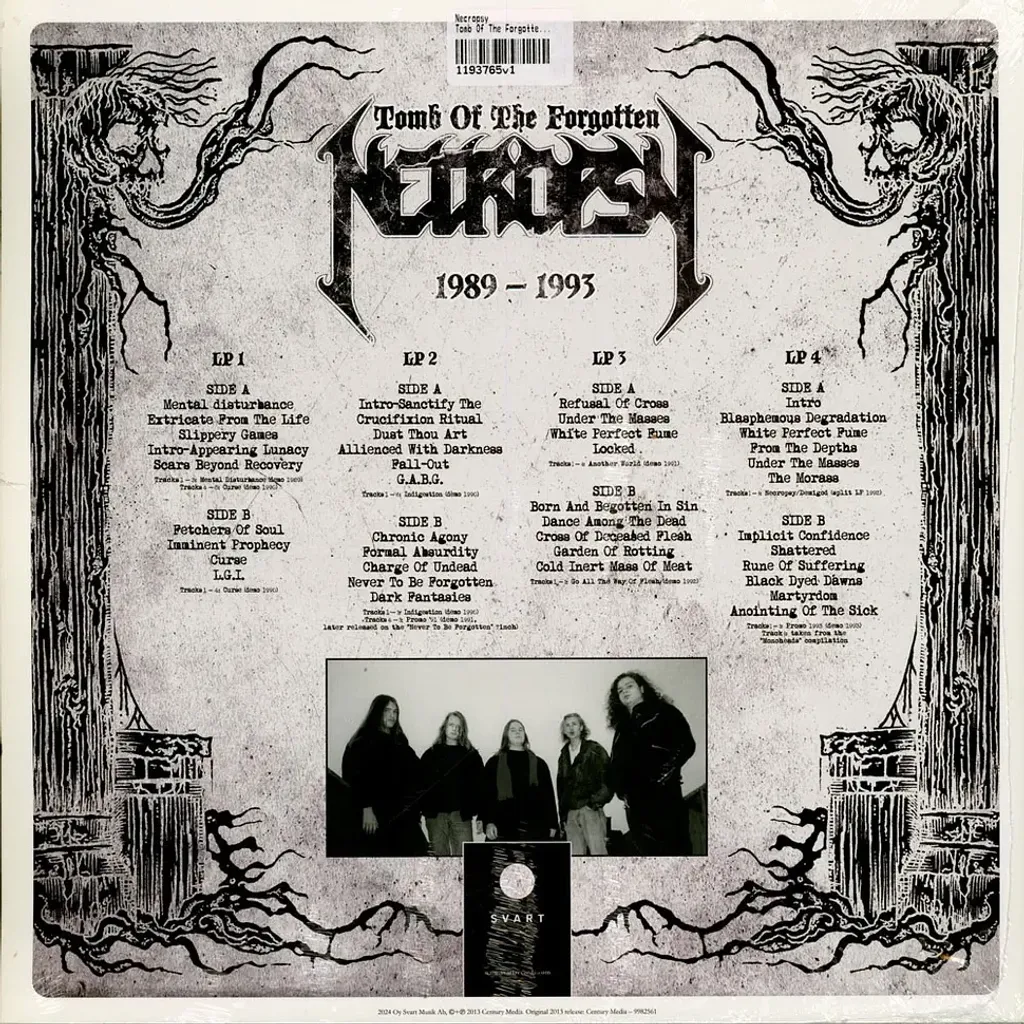 3-necropsy-tomb-of-the-forgotten-the-complete-demo-recordings-1989-1993-petrol-green-vinyl-edtion
