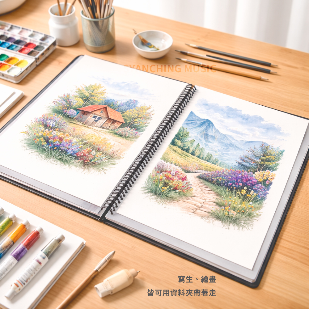 網拍圖_A3不反光樂譜夾_3