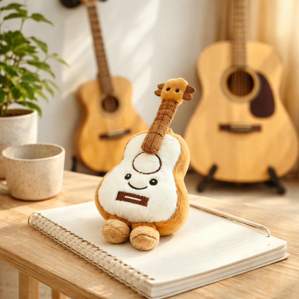 樂器娃娃 | 白色烏克麗麗