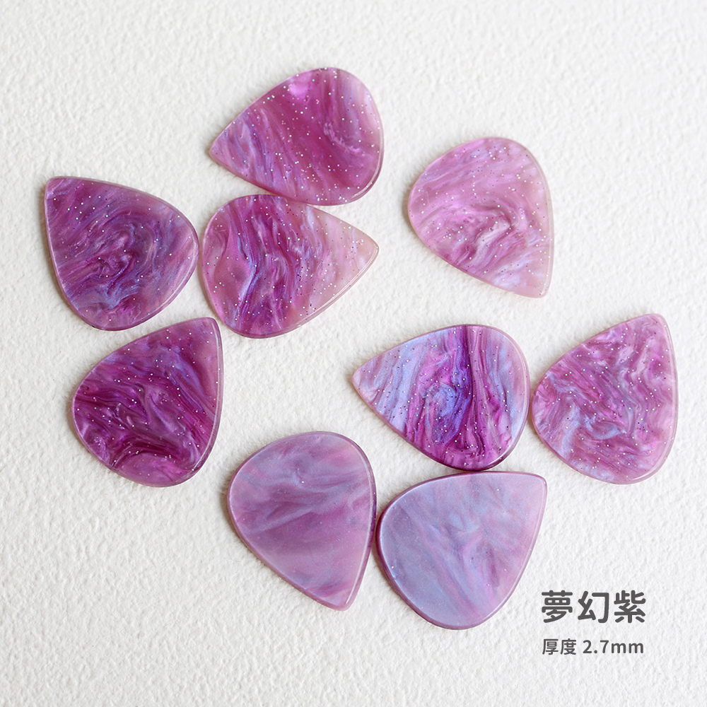 網拍圖_珠光炫彩樹脂吉他PICK_規格_夢幻紫