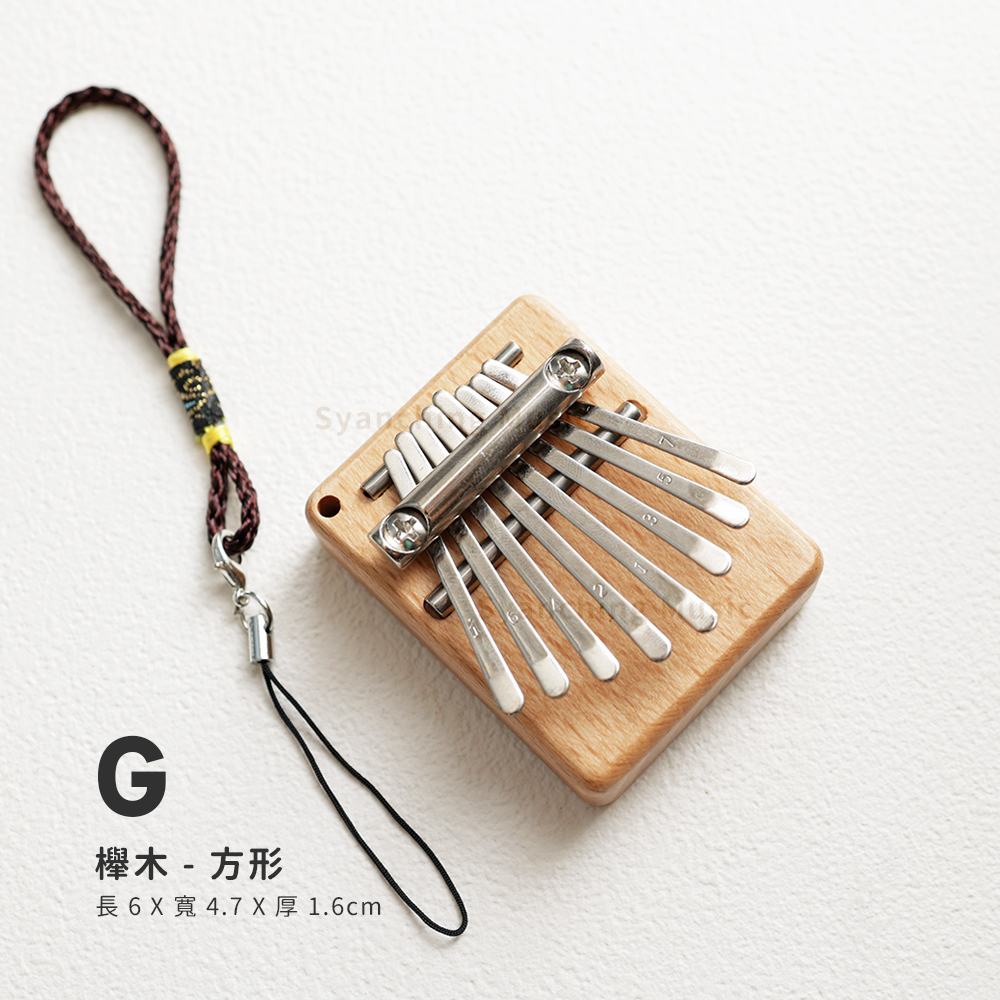網拍圖_迷你卡林巴_規格_櫸木方形