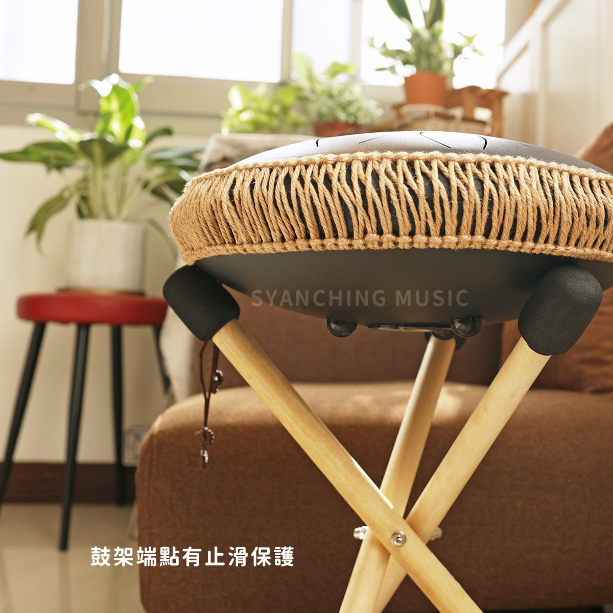 網拍圖_空靈鼓三腳木架_3