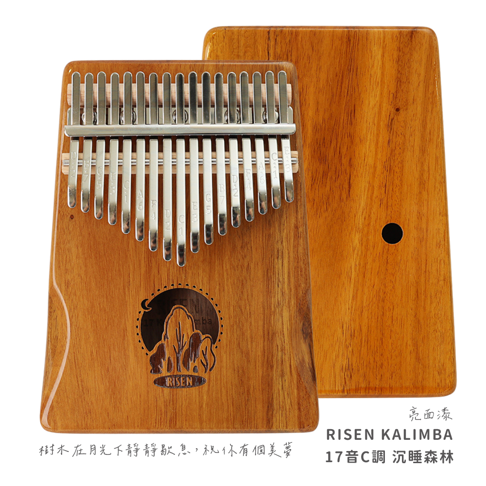 網拍圖_RISEN 插畫拇指琴_規格_沉睡森林