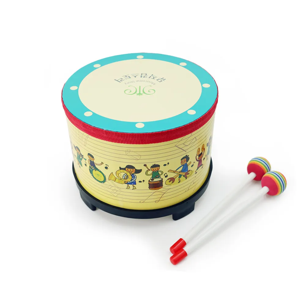 韓國地鼓 / 綠黃色 ( 含鼓棒2支 )