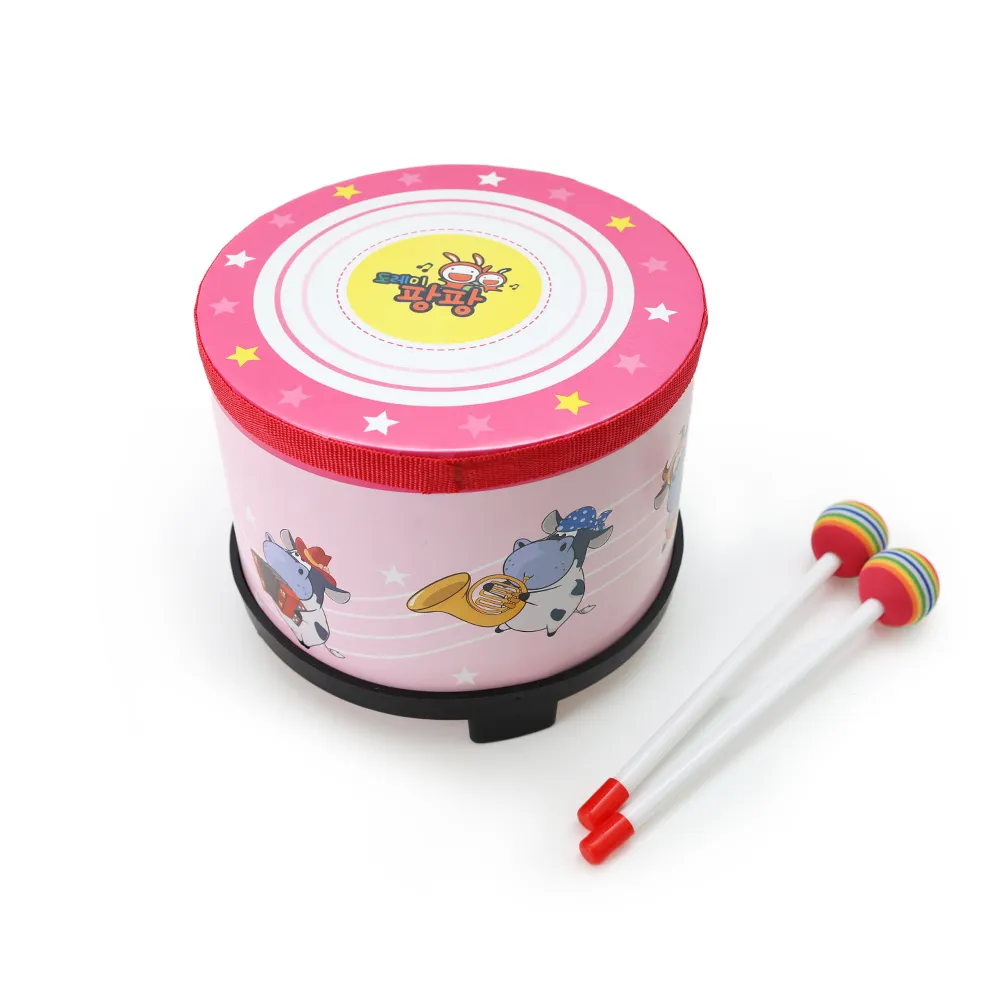 韓國地鼓 / 粉紅色 ( 含鼓棒2支 )