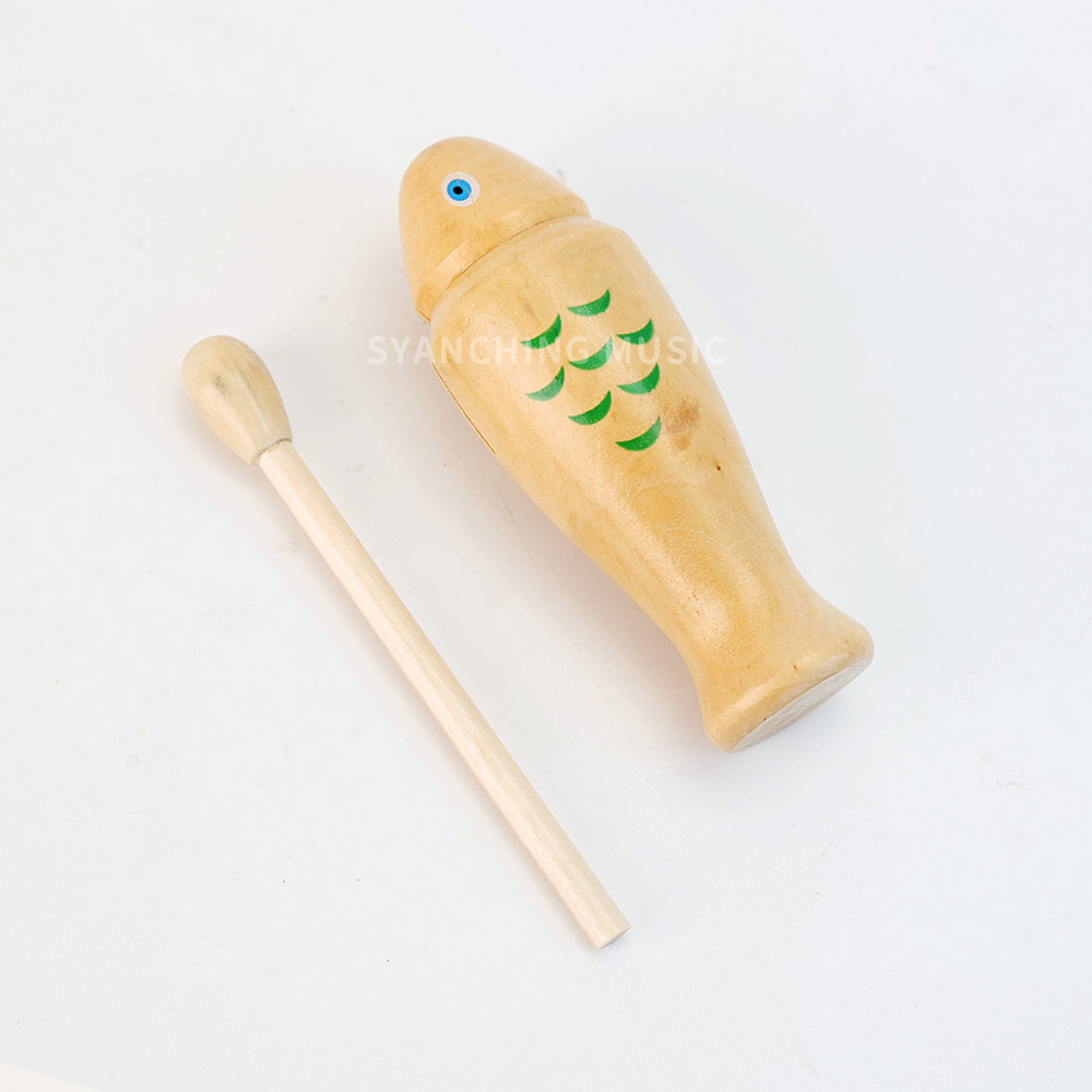 魚形木魚 / 原木色 ( 附木槌 )