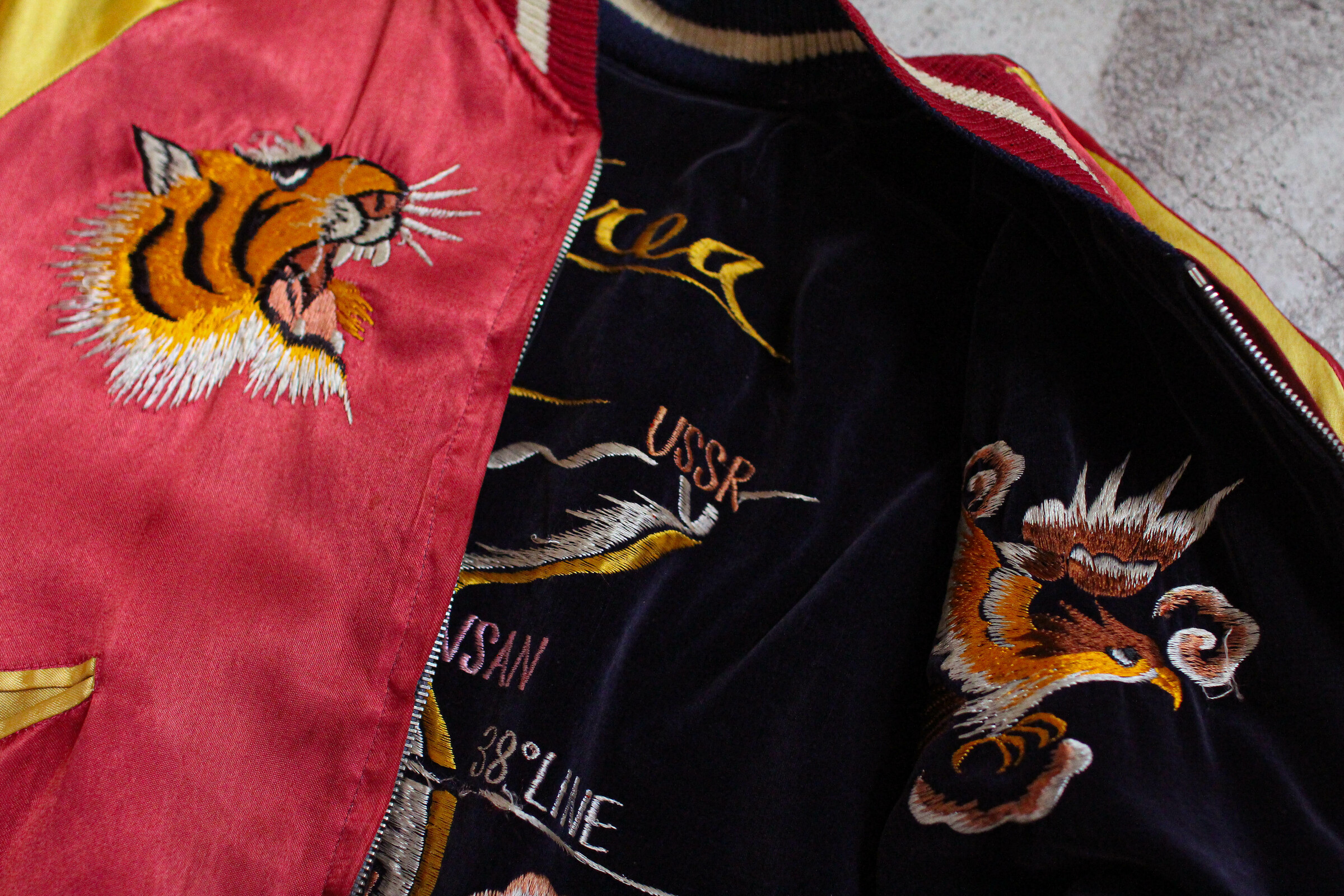 1950's Japan Souvenir Jacket / 1950's 日本雙面穿紀念品夾克