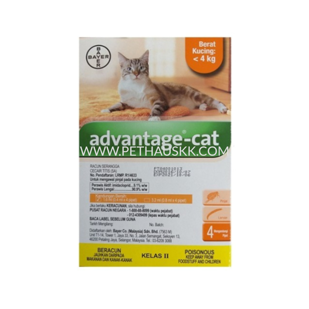 Tick And Flea Spot On Advantix Cat 4kg Pet Haus