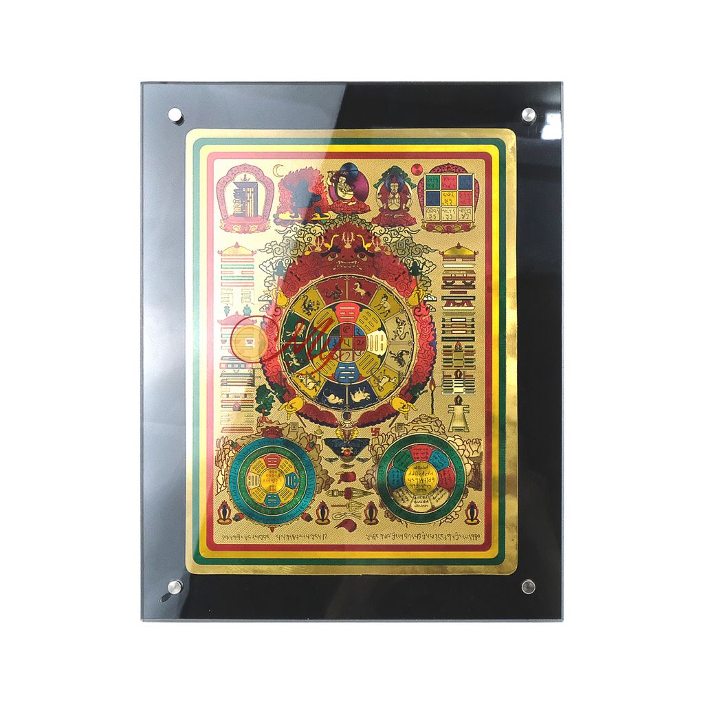 Feng Shui Tibetan Nine Palace Pakua Buddhist Mandala Universal Turtle  Plaque Acrylic 1 – Myfengshui