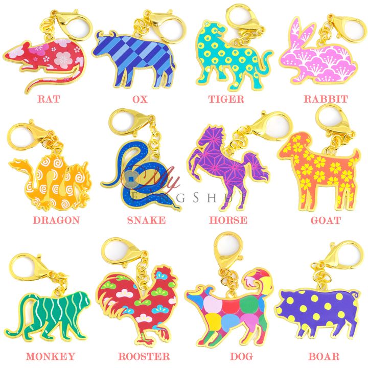 12zodiac keychain