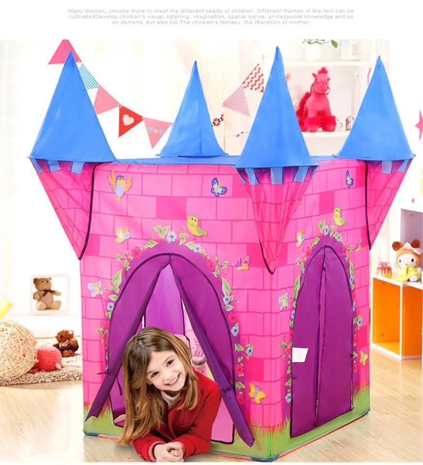 pink tent castle