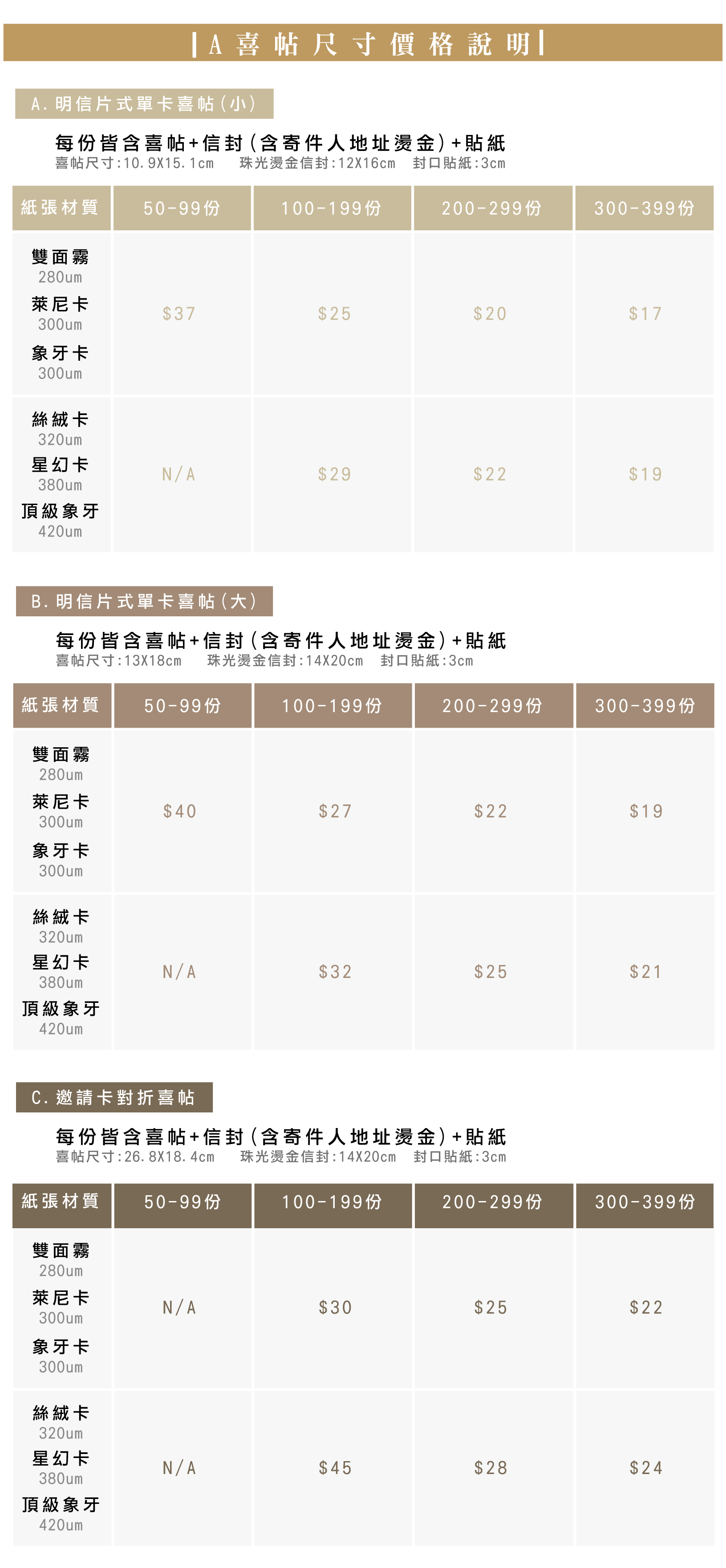 喜帖價目2-01