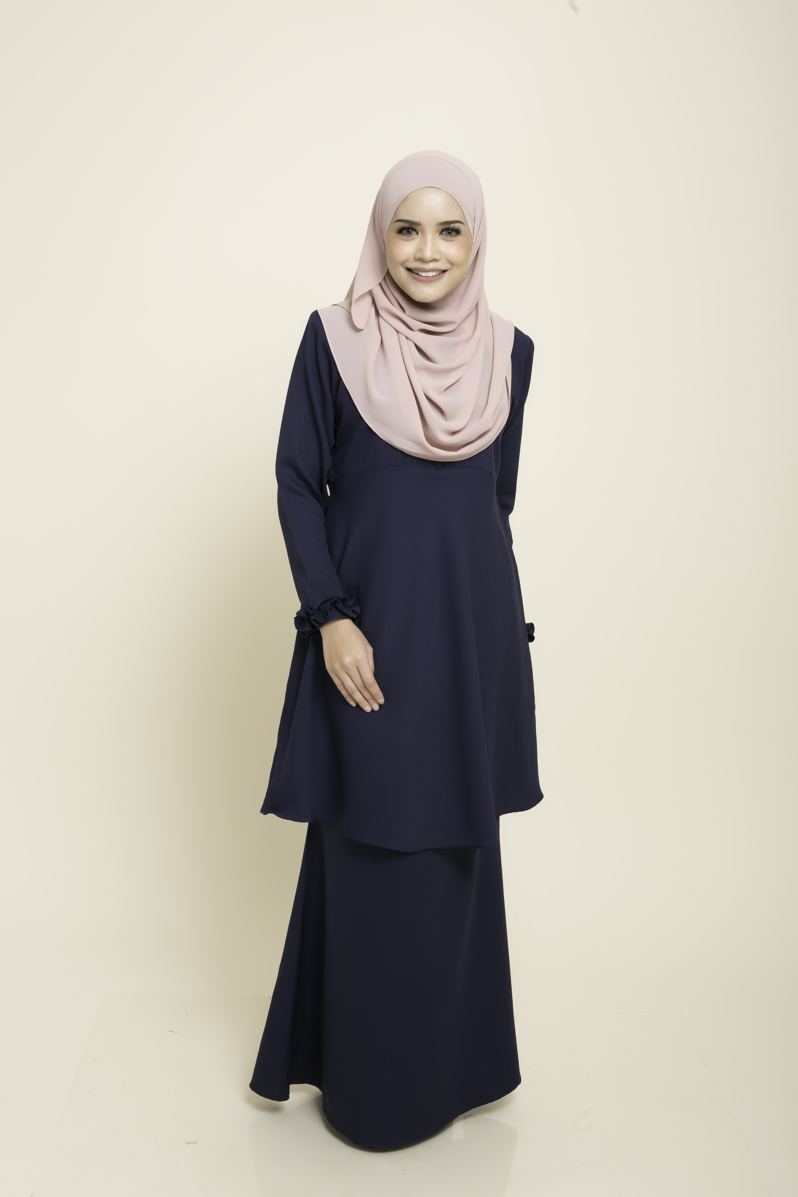 Kurung Aisya Dark Blue Dzikra Hijab