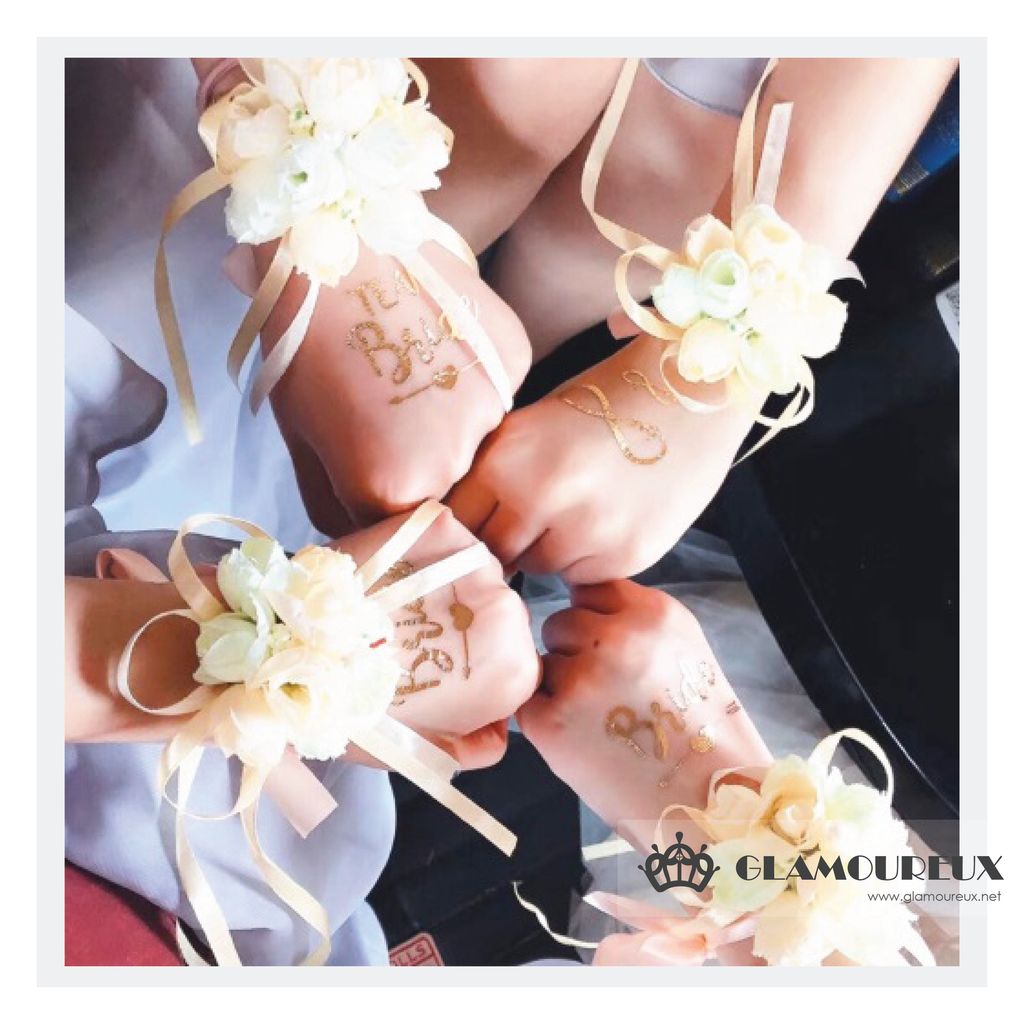 Bride Groom Bachelorette Temporary Tattoo Stickers Glamoureux Bride Groom Bachelorette Temporary Tattoo Stickers Glamoureux