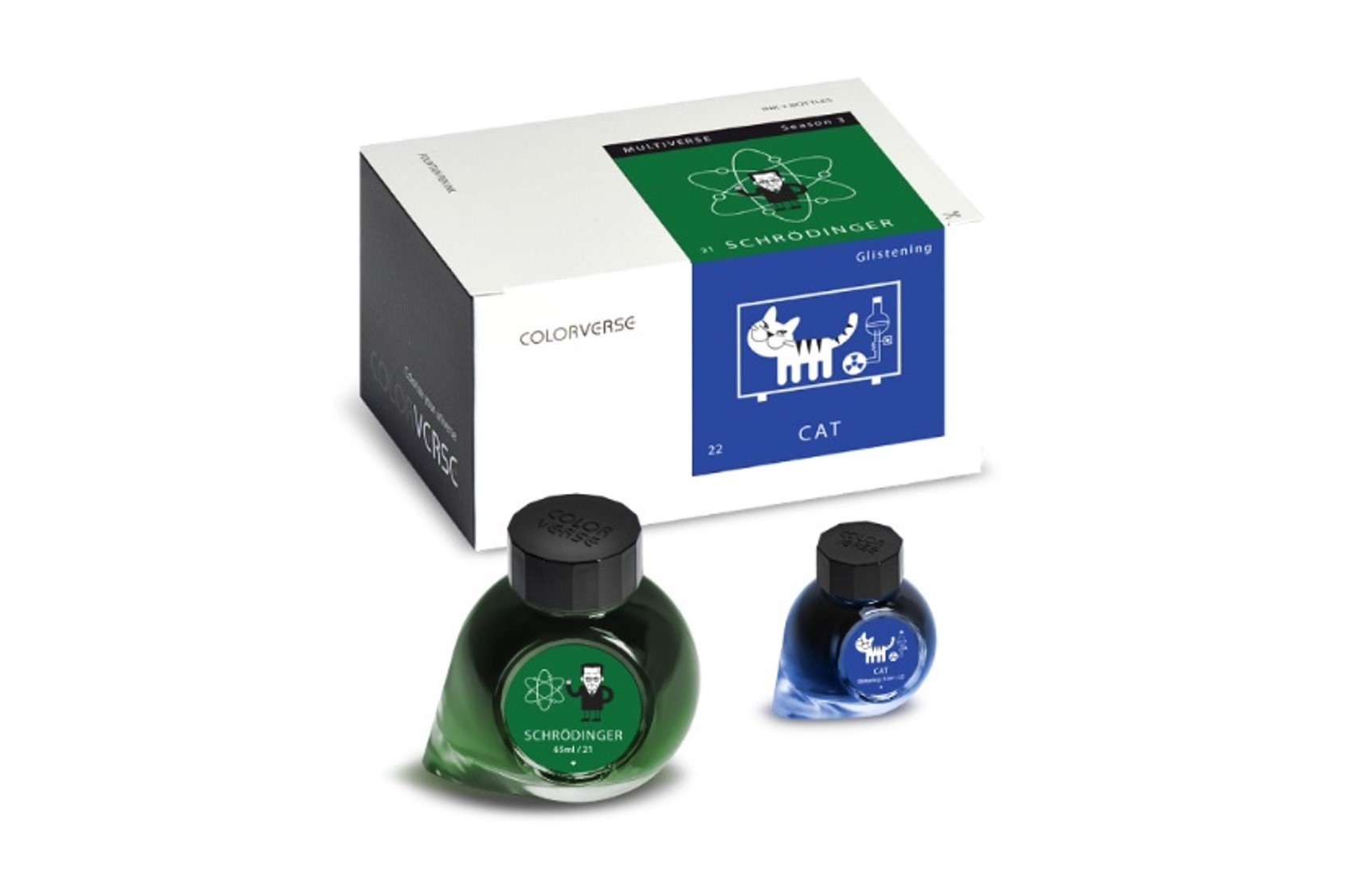 Colorverse Ink - 21 22 SCHRÖDINGER & CAT 薛丁格與貓  15ml 有粉