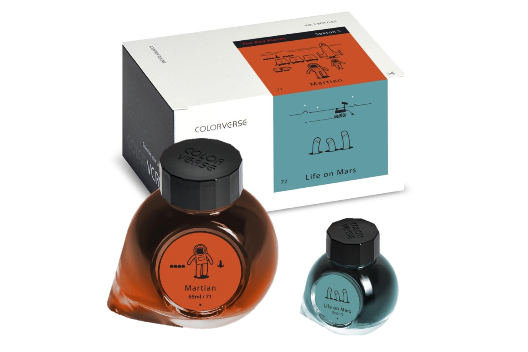 Colorverse Ink - 71 火星移民者 第七季 5ml 迷你鋼筆墨水 5ml 有粉