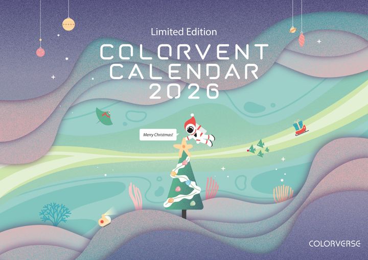 【2026倒數月曆24色墨水】Colorverse - Colorvent Calendar 2026 24Colors 15ml Ink Set