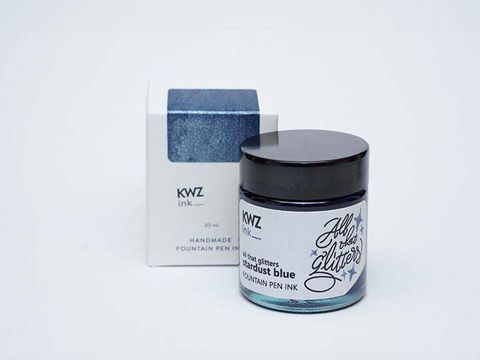【星塵藍 30ml】KWZ｜鋼筆閃粉墨水 閃耀時刻系列
