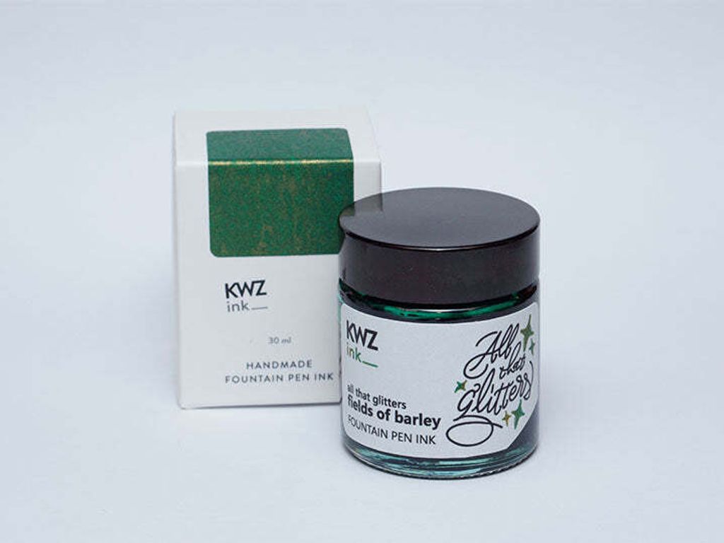 【麥田新綠 30ml】KWZ｜鋼筆閃粉墨水 閃耀時刻系列 - 1