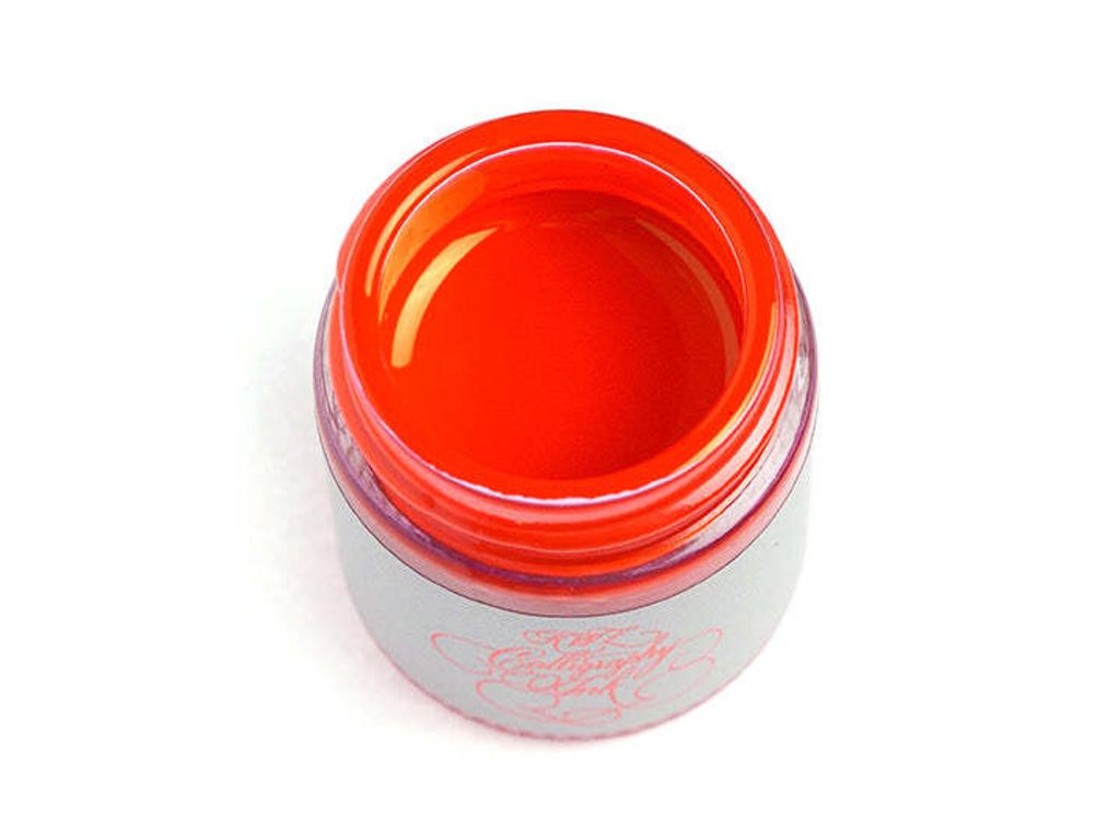 【硃砂紅 沾水筆墨水 25g】KWZ｜平光無粉 書法墨水 - 2