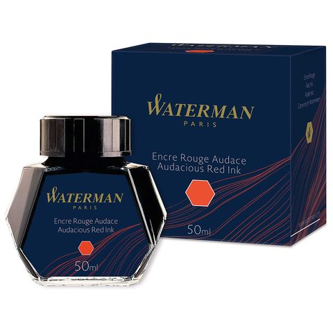 【紅色 50ml】Waterman 水人 - 瓶裝墨水