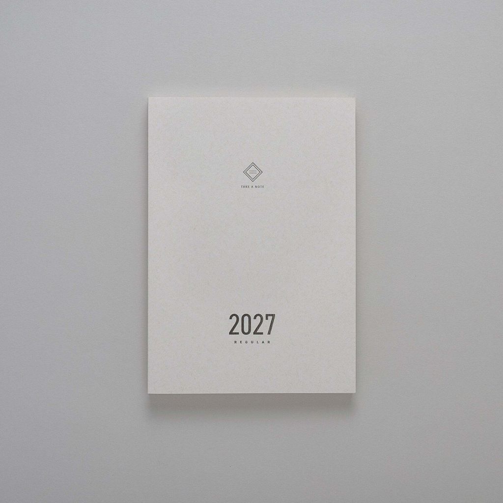 預購中 【台灣假期版｜A5 兩日一頁】Take a Note - 2027 Regular Planner 時效日誌手帳 - 2