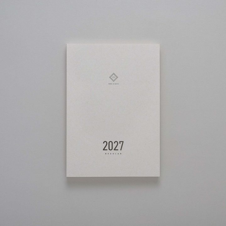 預購中 【台灣假期版｜A5 兩日一頁】Take a Note - 2027 Regular Planner 時效日誌手帳 - 2