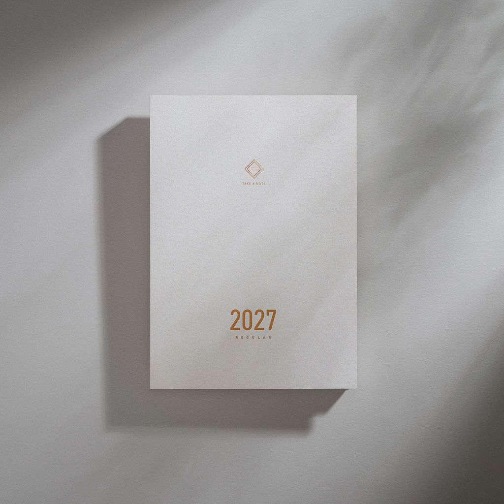 預購中 【English Edition｜A5 2-Day Per Page】Take a Note - 2027 Regular Planner 時效日誌手帳 - 1