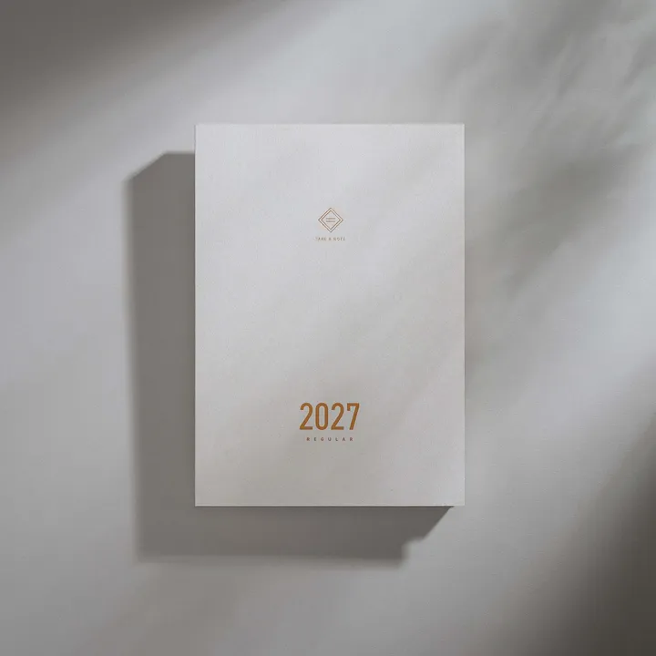 預購中 【English Edition｜A5 2-Day Per Page】Take a Note - 2027 Regular Planner 時效日誌手帳