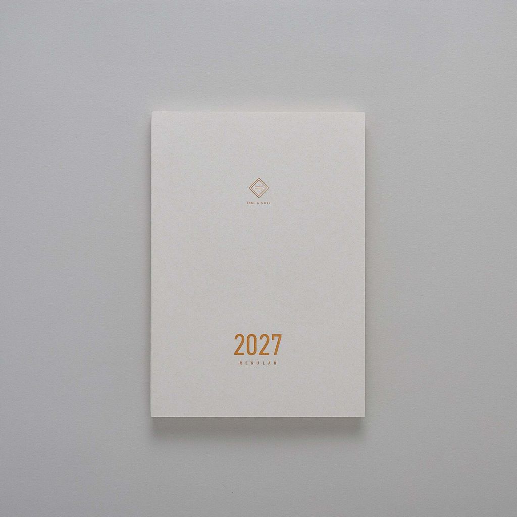 預購中 【English Edition｜A5 2-Day Per Page】Take a Note - 2027 Regular Planner 時效日誌手帳 - 2