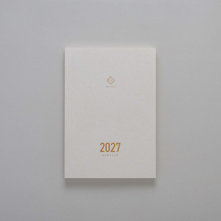 預購中 【English Edition｜A5 2-Day Per Page】Take a Note - 2027 Regular Planner 時效日誌手帳 - 2