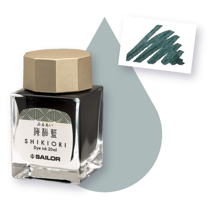 寫樂 - 海松藍 20ml 四季織 四季彩鋼筆墨水 | Sailor - MIRUAI / 20ml / Shikiori / Fountain Pen Ink
