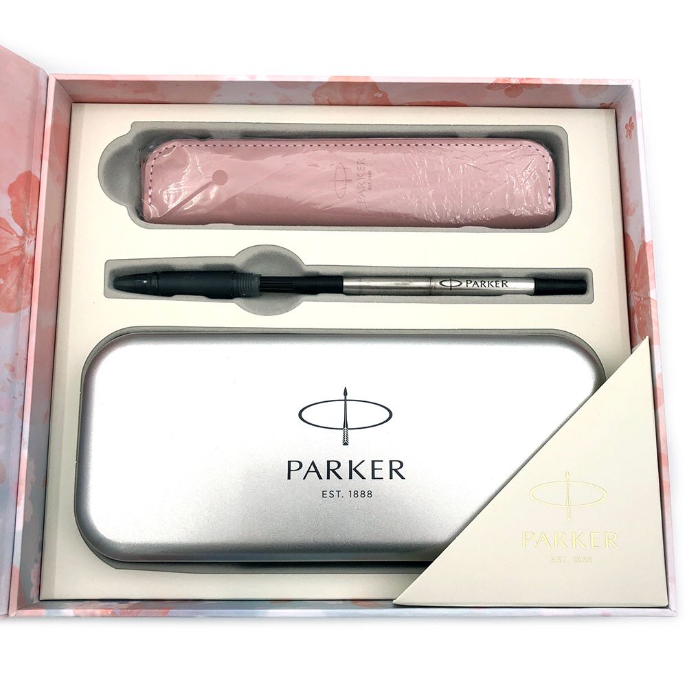 【鋼筆+鋼珠筆｜櫻花粉 皮套禮盒】Parker 派克 - 新威雅 - 7