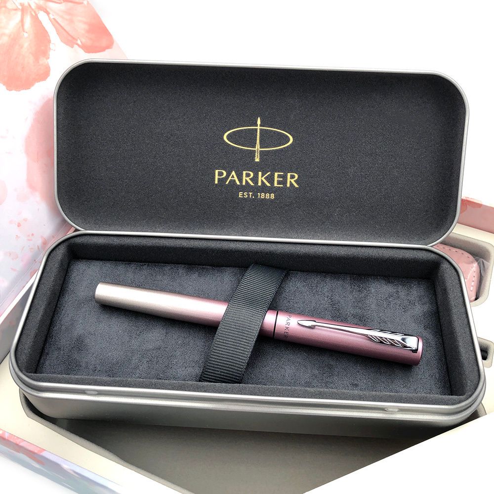 【鋼筆+鋼珠筆｜櫻花粉 皮套禮盒】Parker 派克 - 新威雅 - 8