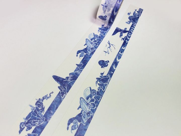 做作的Daphne - 天外繪卷 青花瓷版 紙膠帶 - 2