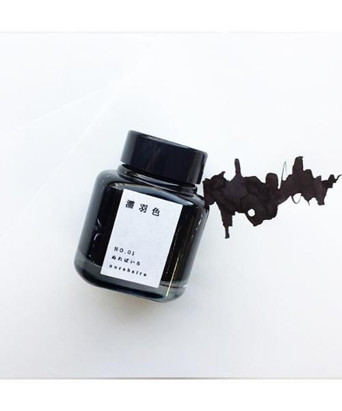 京都書店 - 01 濡羽色 京の音 40ml 鋼筆墨水 