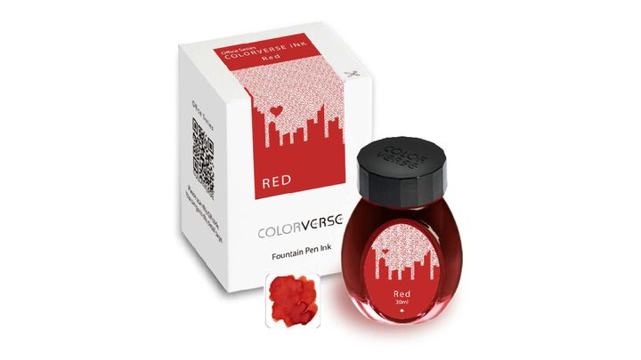 【辦公室日用 業績長紅色 30ml】Colorverse 鋼筆墨水