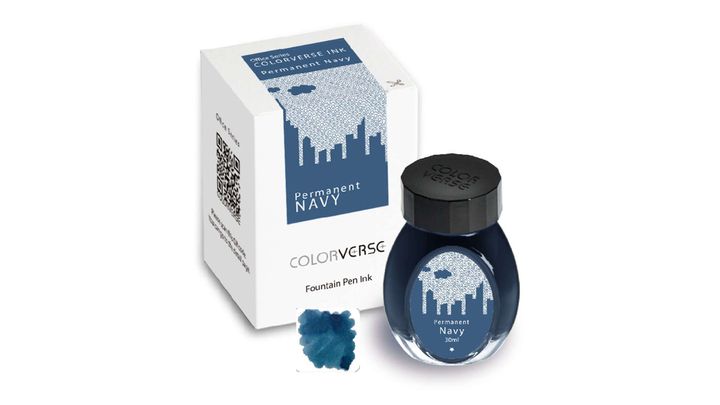 【辦公室日用 防水海軍藍 30ml】Colorverse 鋼筆墨水