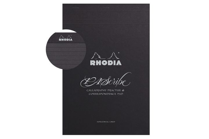 Rhodia - PAScribe Carb'On® 黑色內頁 英文書法上翻本 練習本
