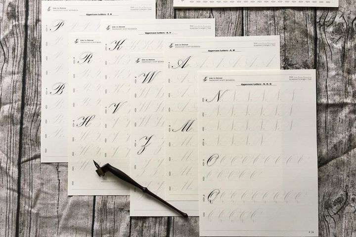 Jibu Le Design - 新手學英文書法的第一堂課：Engrosser's Script 幾不英文書法教學書 字帖 - 2