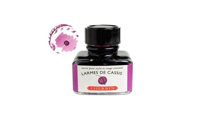 Herbin - 黑醋栗之淚 30ml 鋼筆墨水 珍珠彩墨