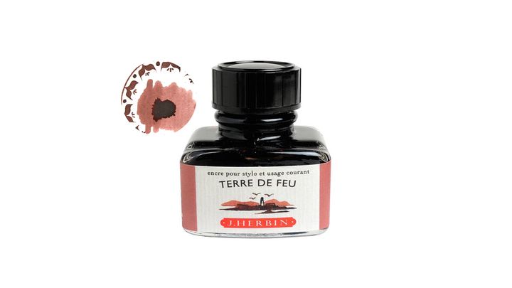 Herbin - 火地島棕 30ml 鋼筆墨水 珍珠彩墨
