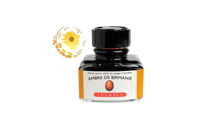 Herbin - 緬甸琥珀 30ml 鋼筆墨水 珍珠彩墨