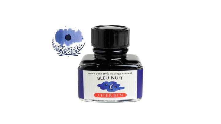 Herbin - 午夜藍 30ml 鋼筆墨水 珍珠彩墨